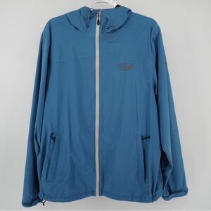 Mountain Hardwear Men’s Rain windbreaker jacket Large Light blue Gorpcore